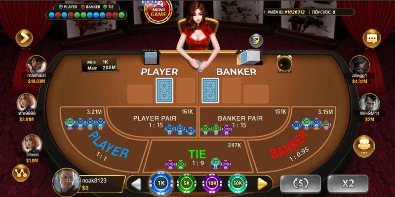 Bảng cược baccarat tại HITCLUB rõ ràng